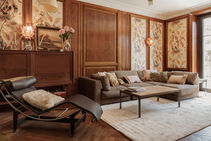 photo immobilière salon boiserie