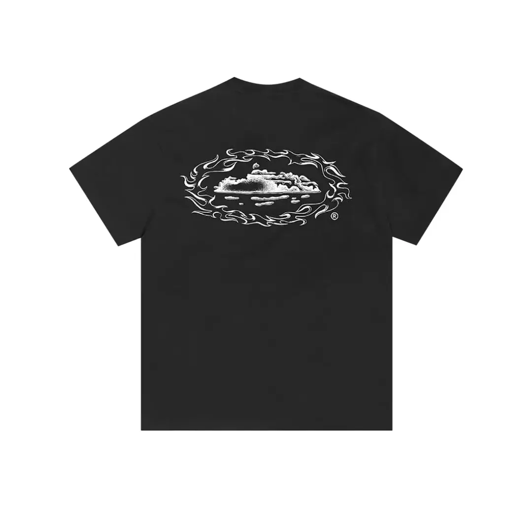 Corteiz Firey Alcatraz Tee Black