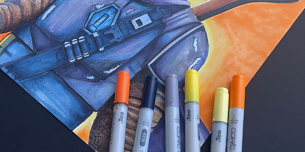 Copic Marker Class - Tuesday 12th January 1pm -4pm