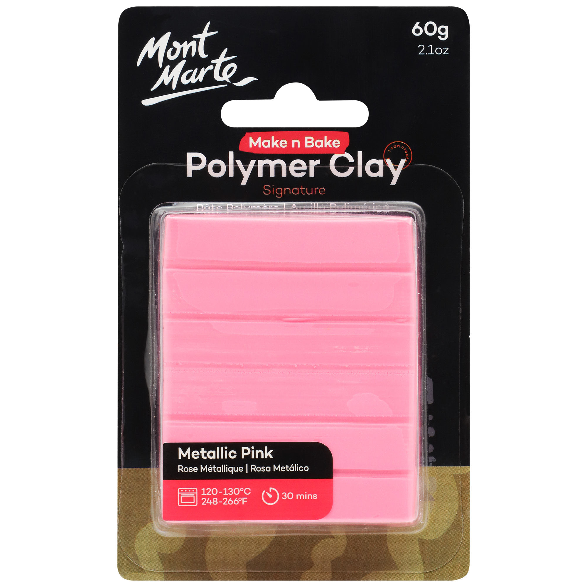 Polymer Clay 60g - Metallic Pink