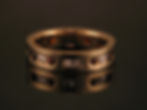 Ruby & diamond wedding band