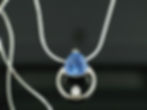 Sapphire & diamond pendant