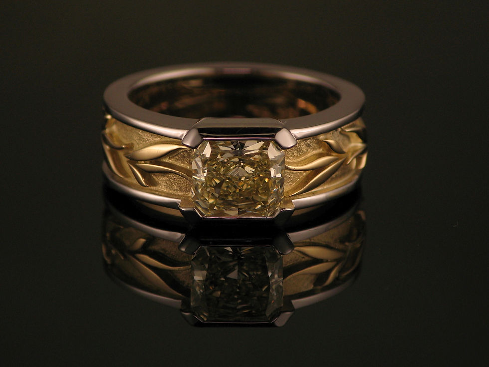 Natural fancy yellow diamond