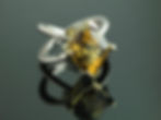 'XO" heliodor tourmaline ring