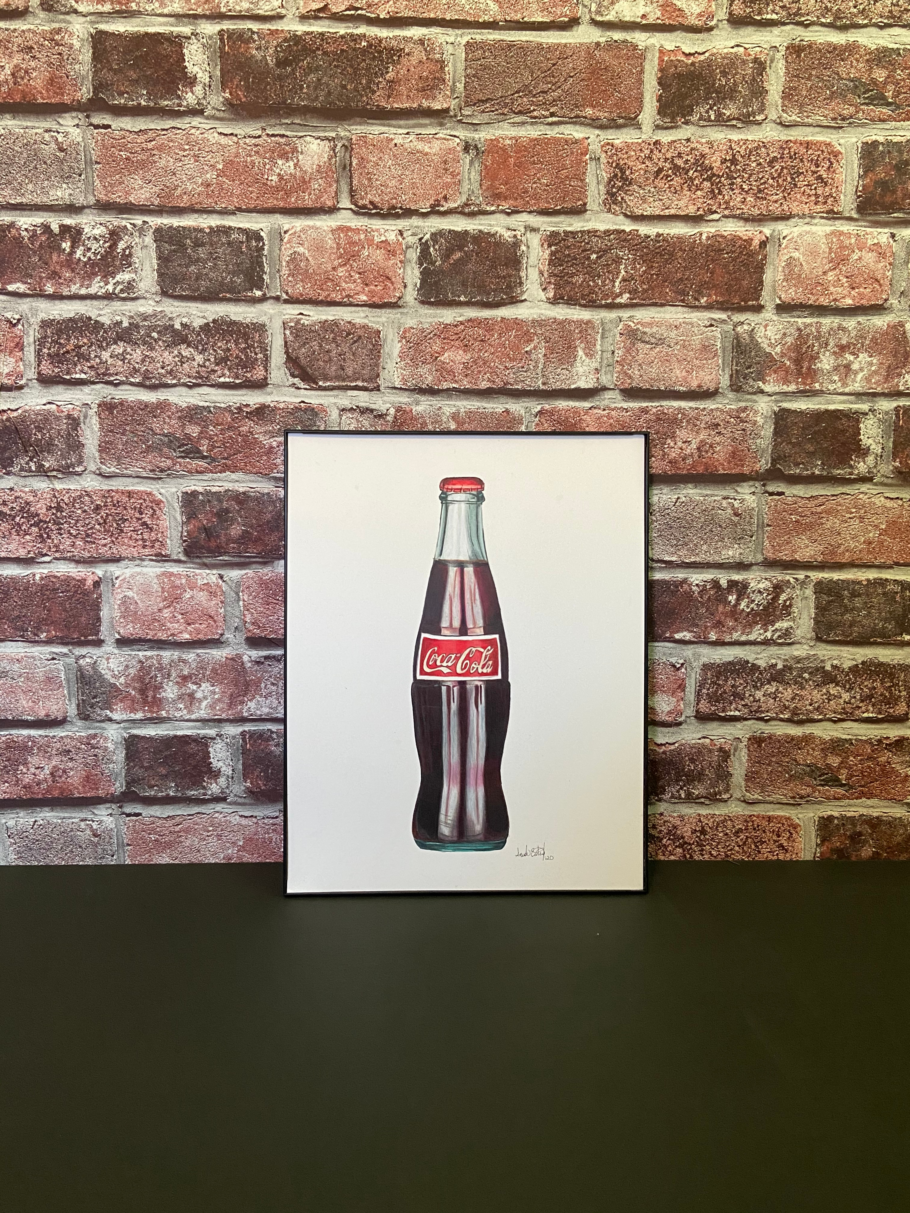 Glass Coke Bottle Print
