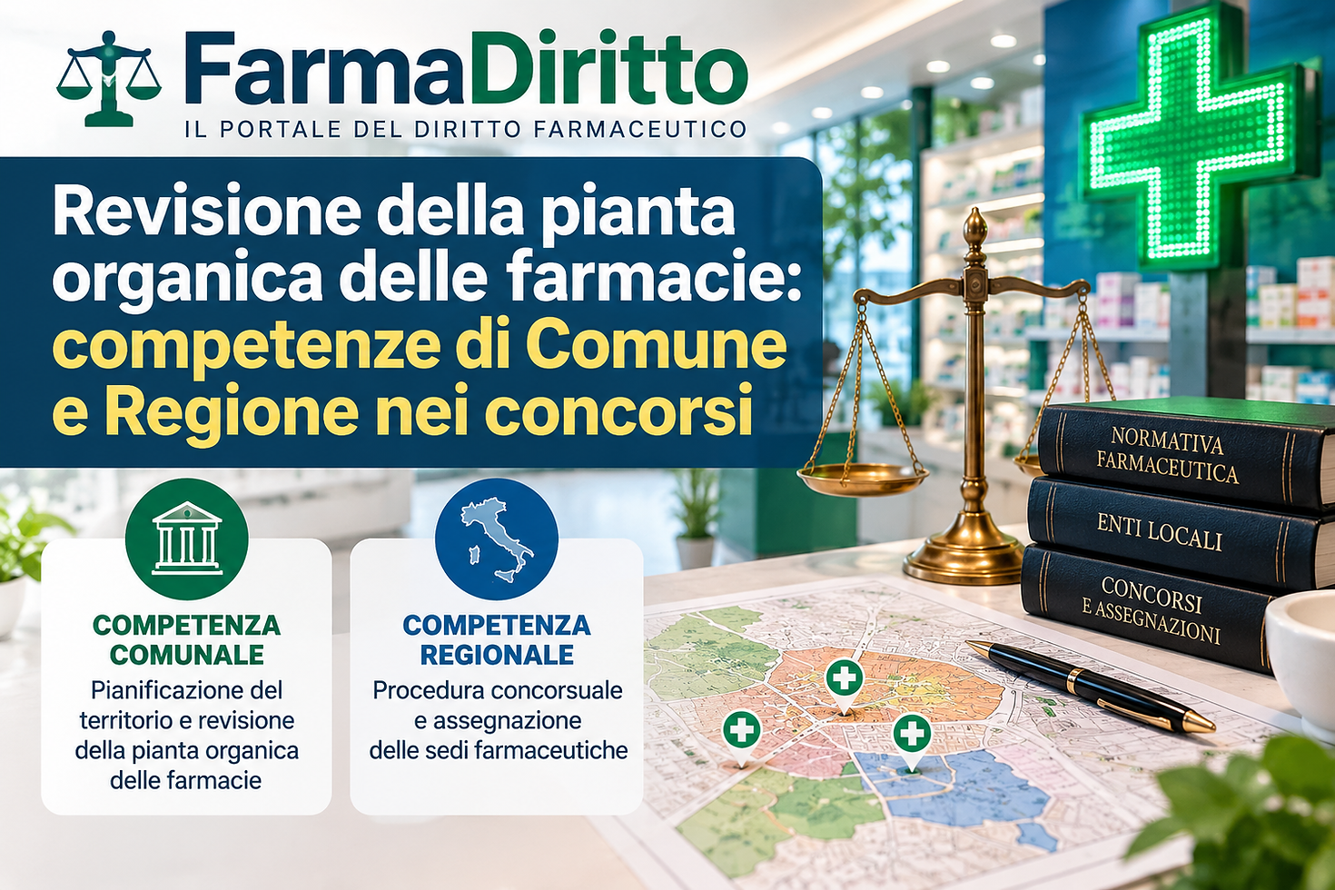 Revisione pianta organica farmacie: competenze comunali e concorsi regionali