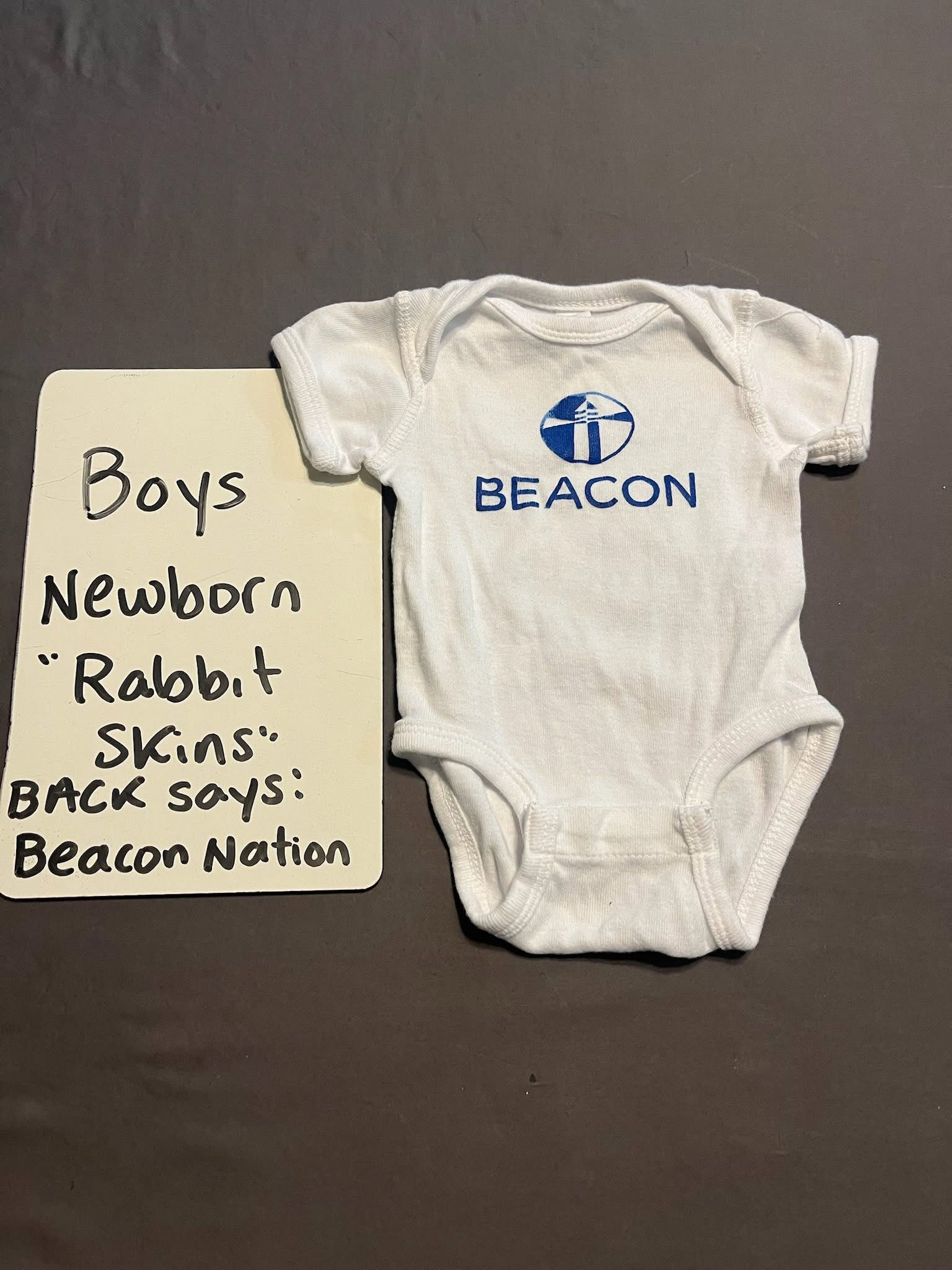 "Rabbit Skins" - BACK says: Beacon Nation - Size: Newborn