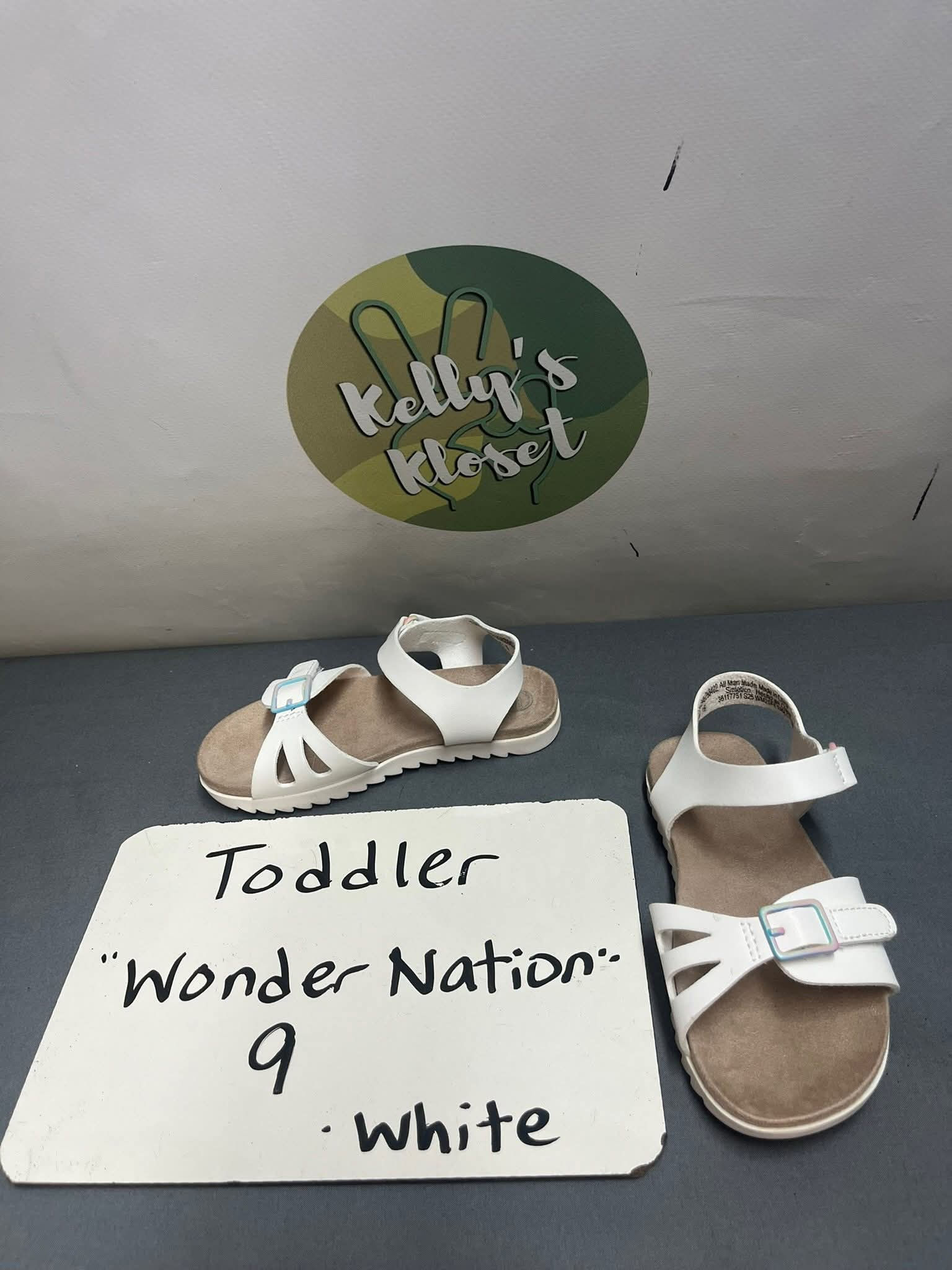 Toddler - "Wonder Nation" - White - Size: 9