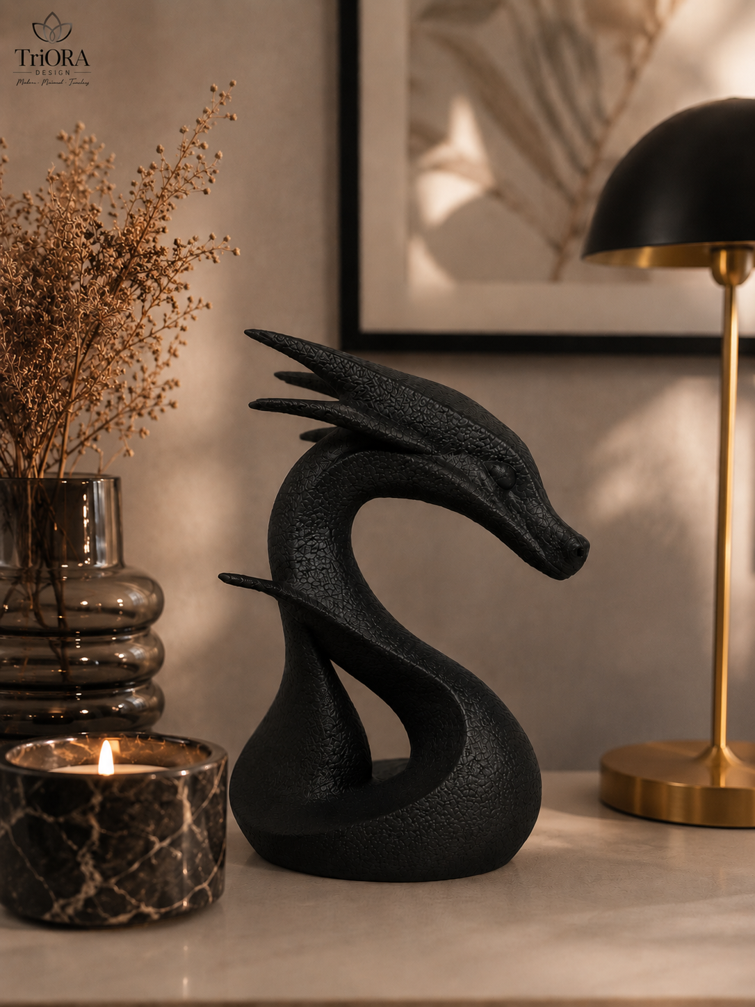 Mystic Dragon Dekoratif Ejderha Heykeli 20cm x 13cm
