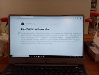 Blog 243 bijna 8 maanden 