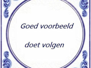 Voorbeeld voor andere. 29-3-23
