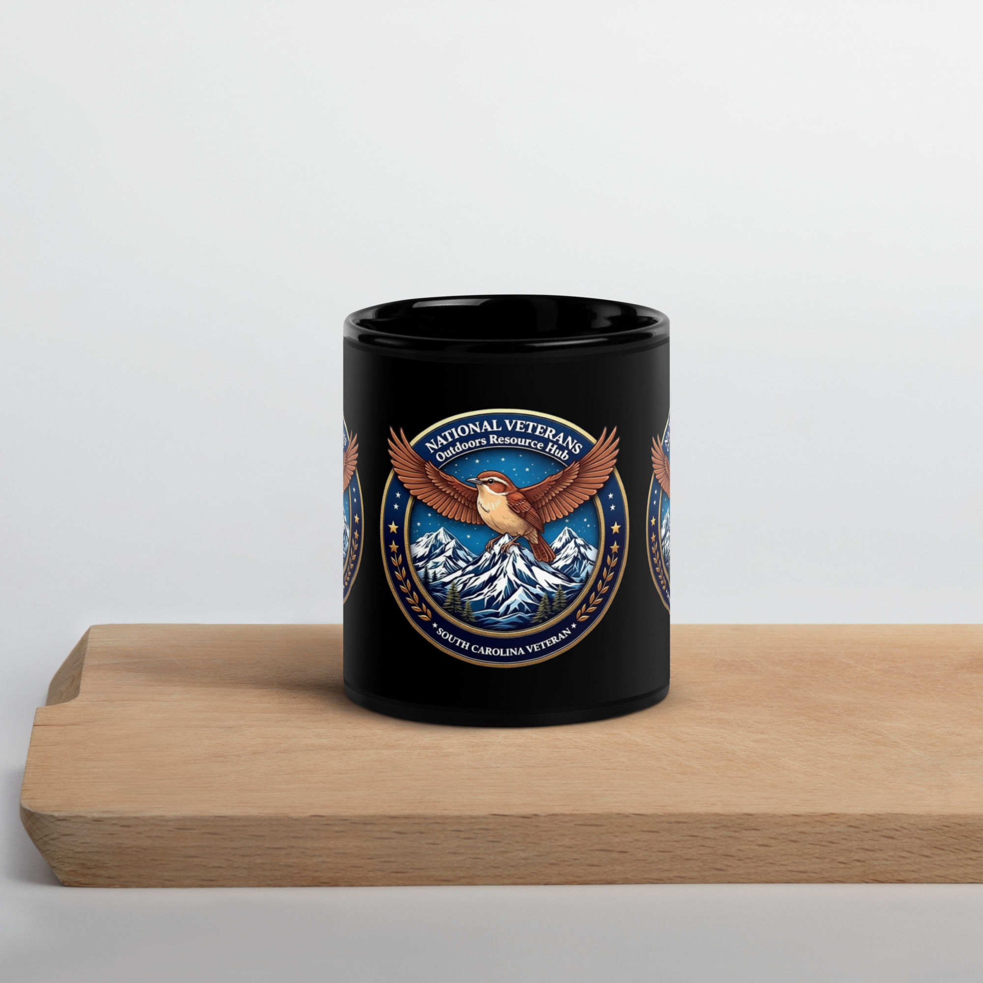 SOUTH CAROLINA VETERAN Coffee Mug – Carolina Wren (Thryothorus ludovicianus)