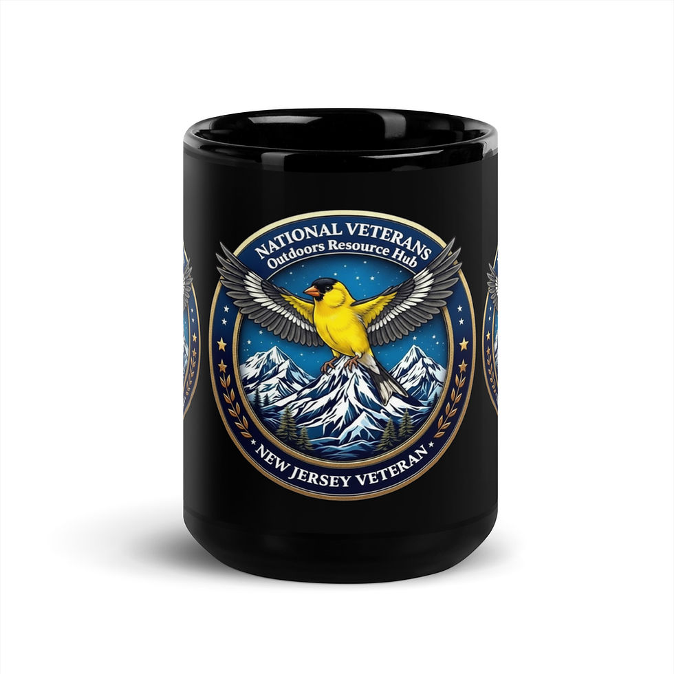 Thumbnail: NEW JERSEY VETERAN Coffee Mug – American Goldfinch (Spinus tristis tristis)