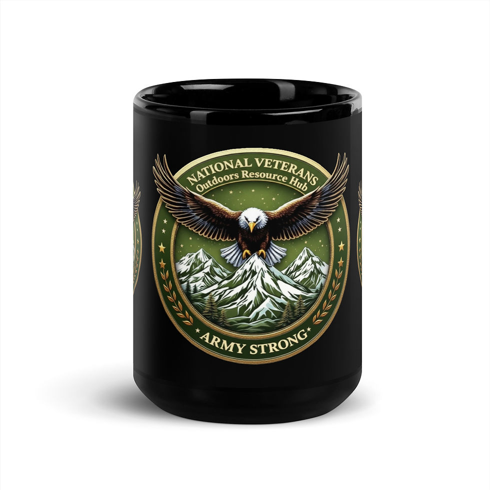 Thumbnail: ARMY STRONG Black Glossy Mug