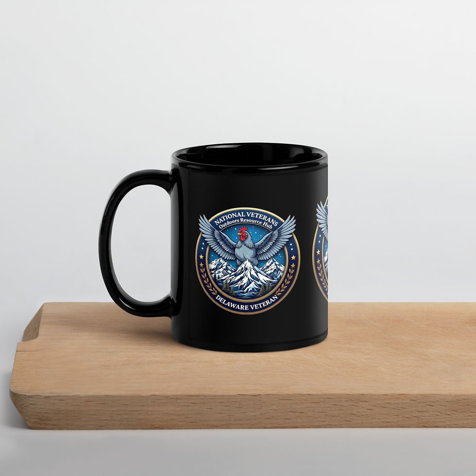 Thumbnail: DELAWARE VETERAN HUB Coffee Mug – Blue Hen Chicken (Gallus gallus domesticus)