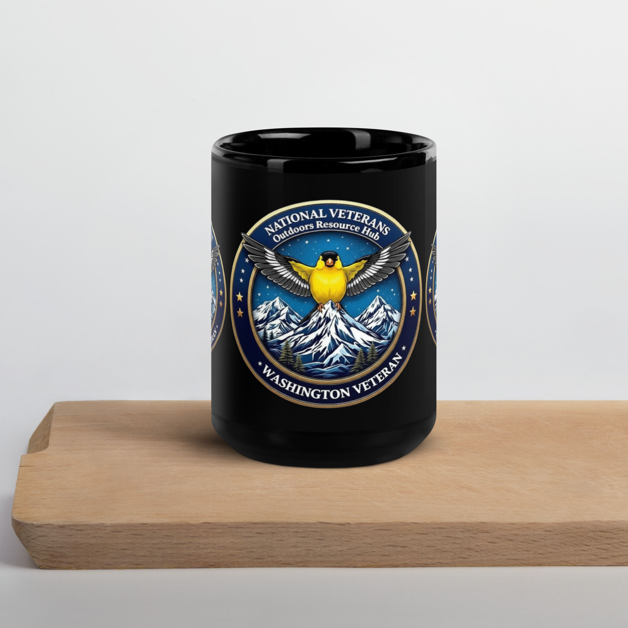 WASHINGTON VETERAN Coffee Mug – Willow Goldfinch (Spinus tristis salicamans)