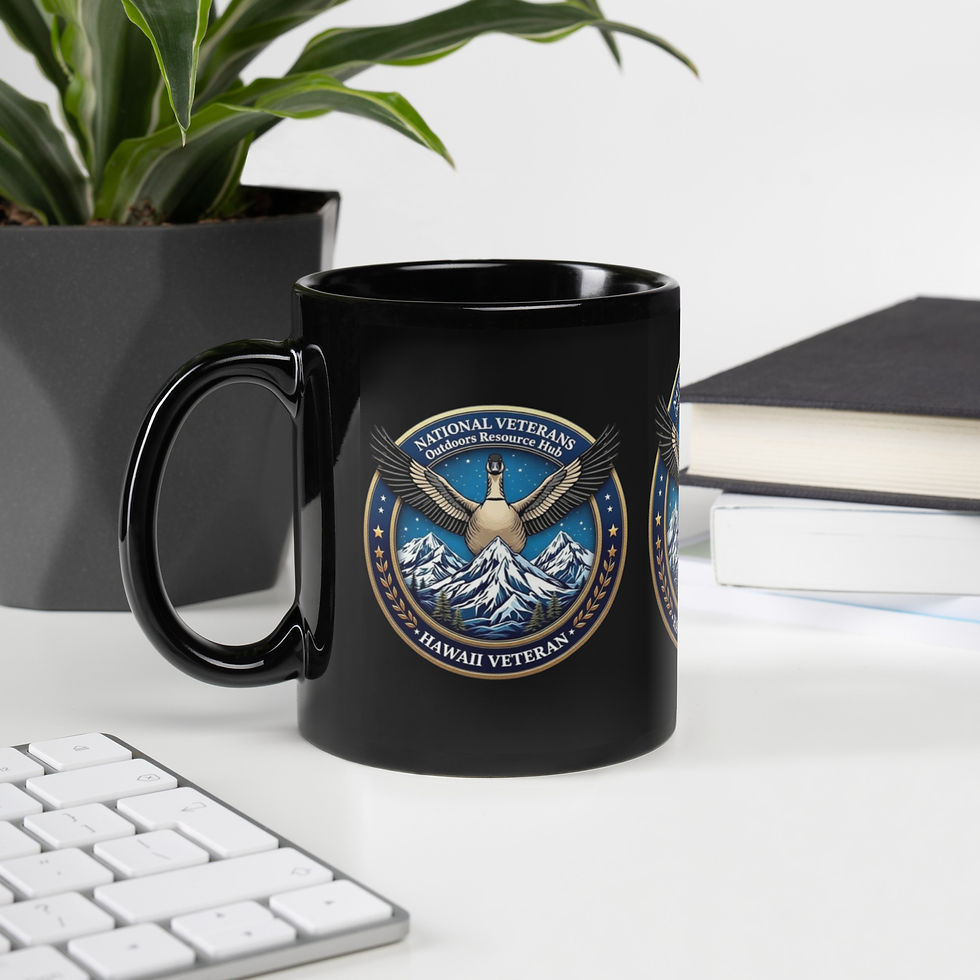 Thumbnail: HAWAII VETERAN HUB Coffee Mug – Nēnē (Hawaiian Goose) Branta sandvicensis