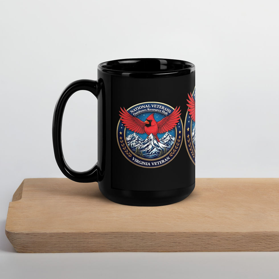Thumbnail: VIRGINIA VETERAN Coffee Mug – Northern Cardinal (Cardinalis cardinalis)