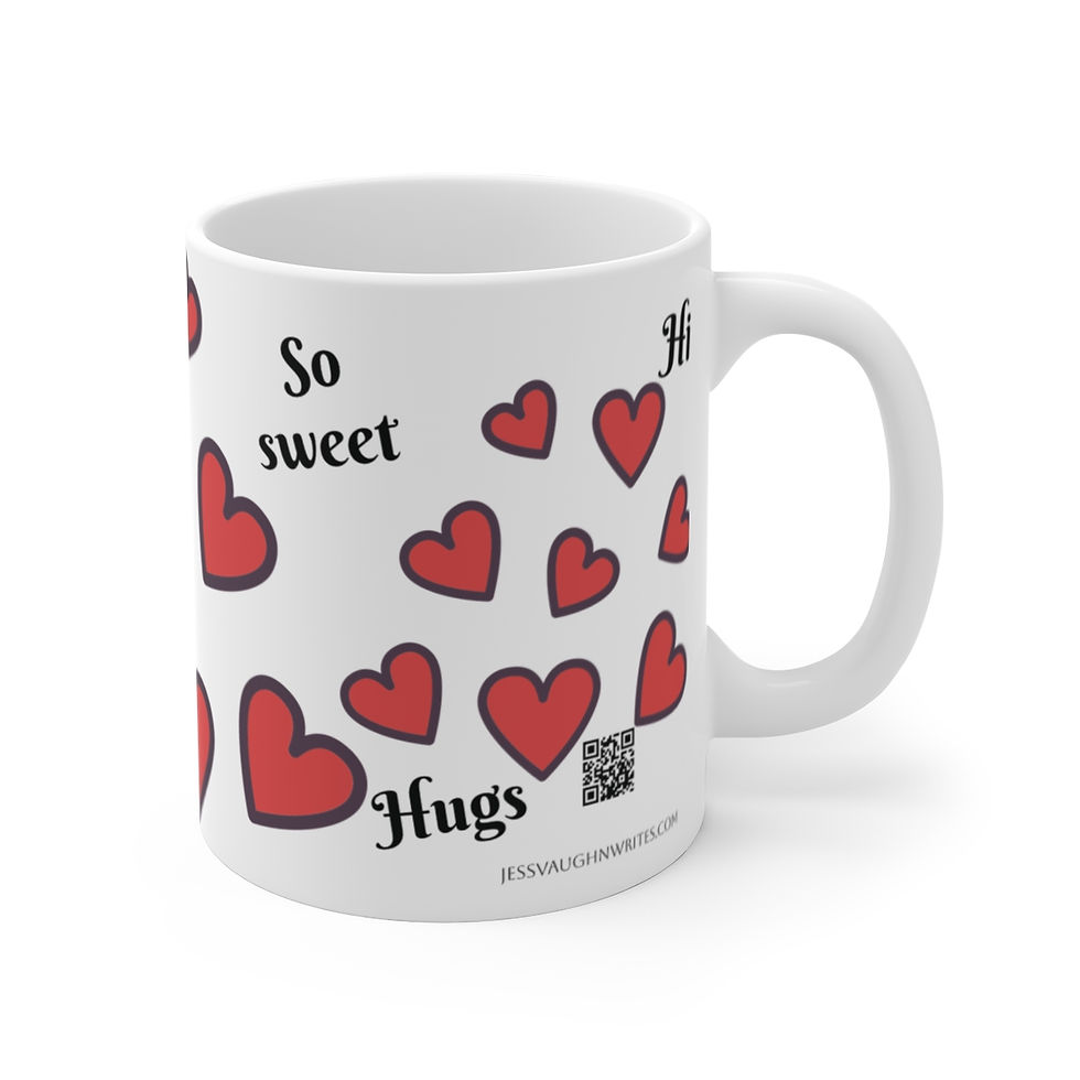 Thumbnail: Besties Best Friend Love Red Hearts - Mug 11oz