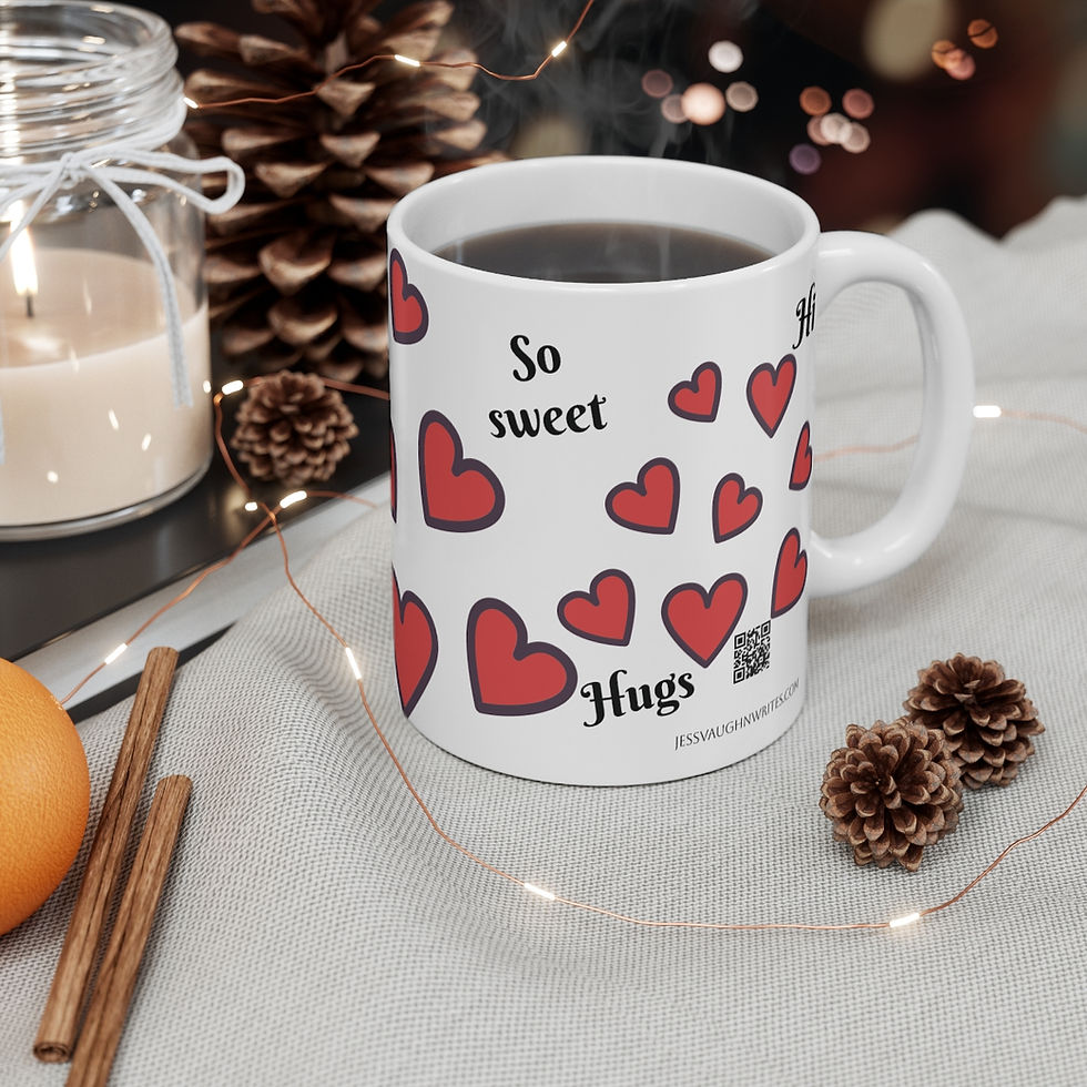 Thumbnail: Besties Best Friend Love Red Hearts - Mug 11oz