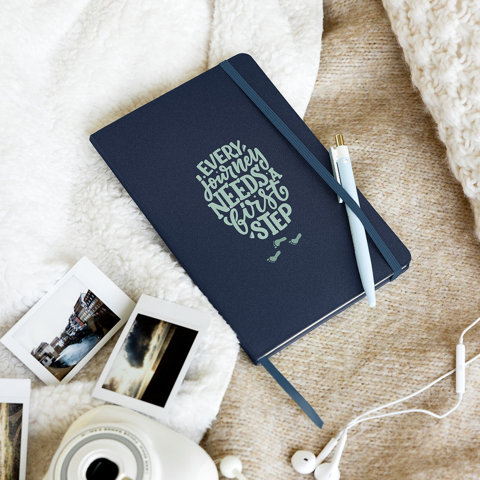 Thumbnail: Hardcover bound notebook - Journey