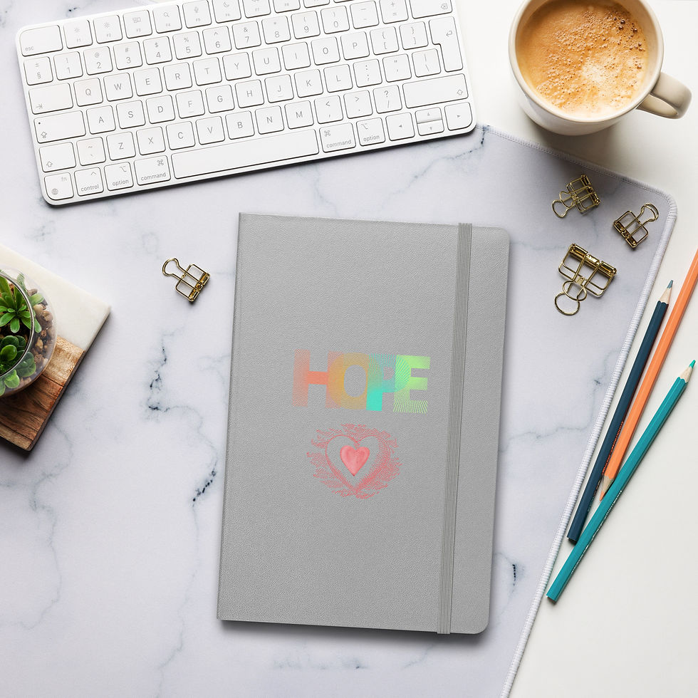 Thumbnail: Hardcover bound notebook  - Hope
