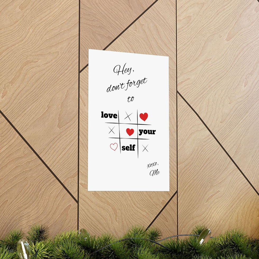 Thumbnail: Matte Vertical Posters - Love yourself