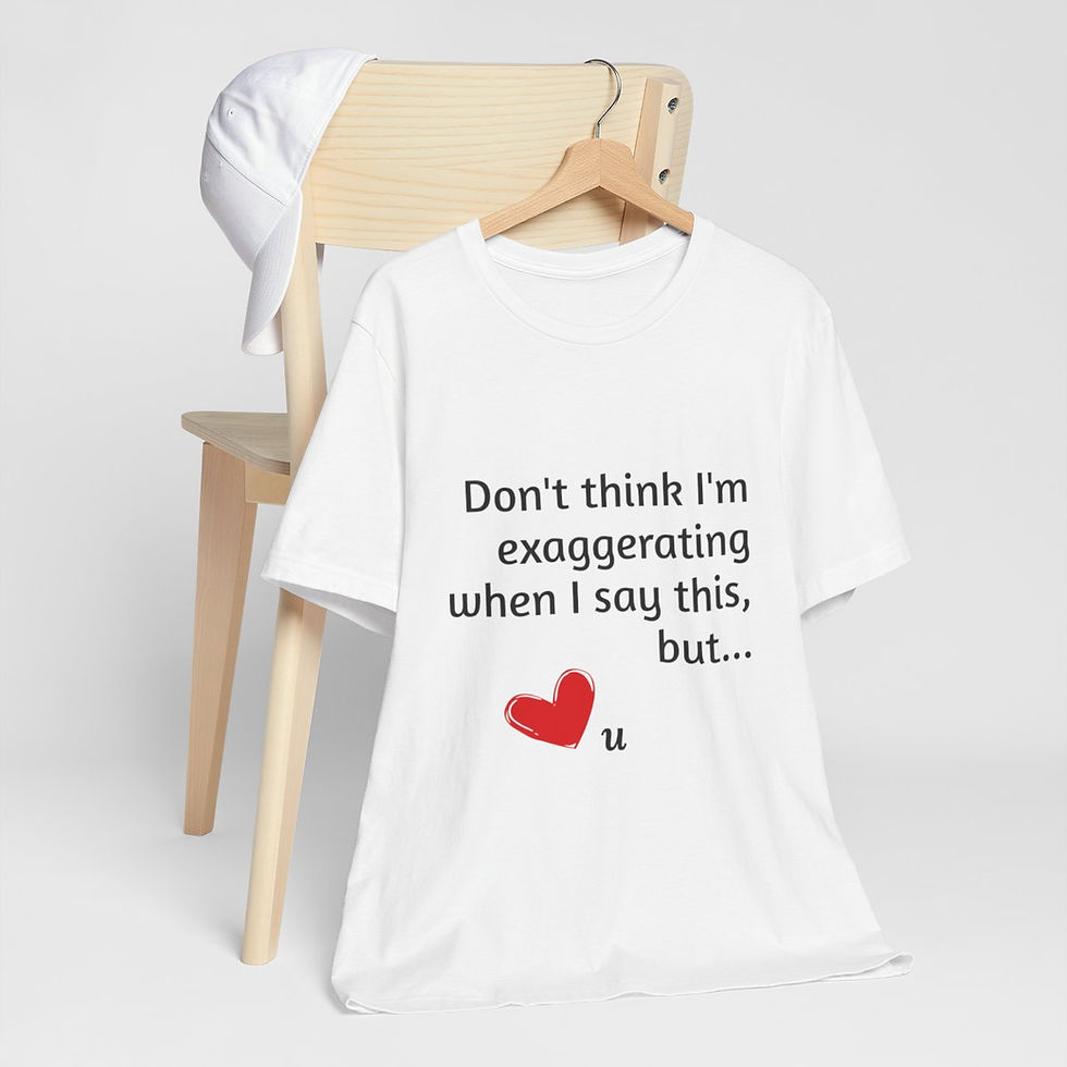 Thumbnail: Unisex Jersey Short Sleeve Tee "Heart U"