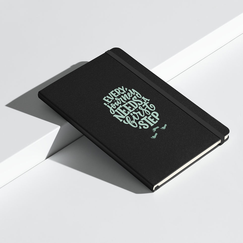 Thumbnail: Hardcover bound notebook - Journey