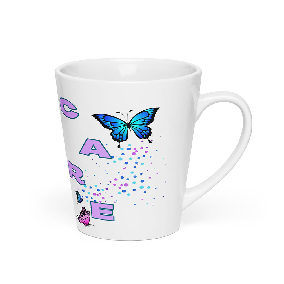 Thumbnail: Latte mug - Butterfly Care