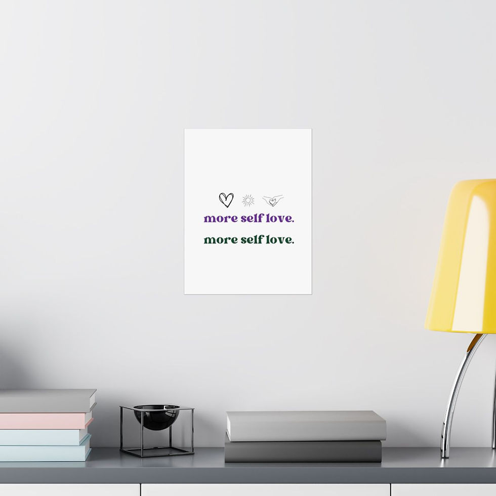 Thumbnail: Matte Vertical Posters - More Self-Love