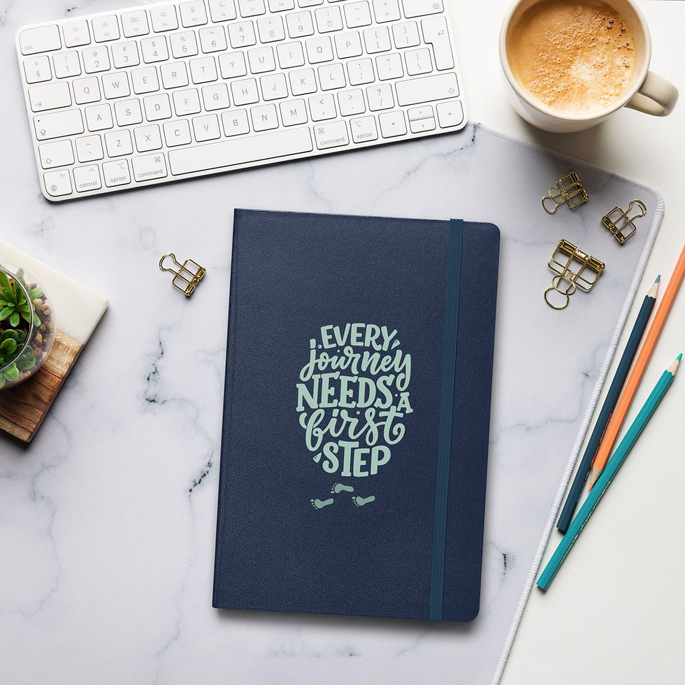 Thumbnail: Hardcover bound notebook - Journey