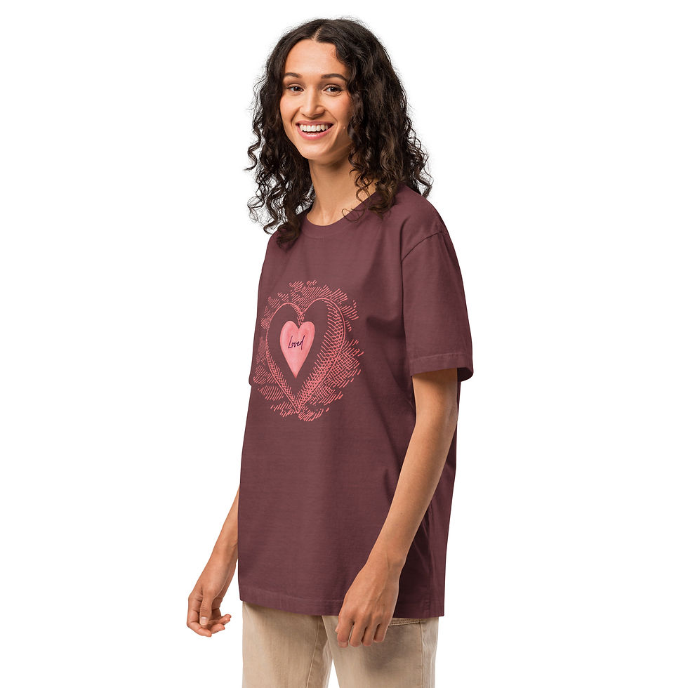 Thumbnail: Unisex oversized t-shirt - Loved