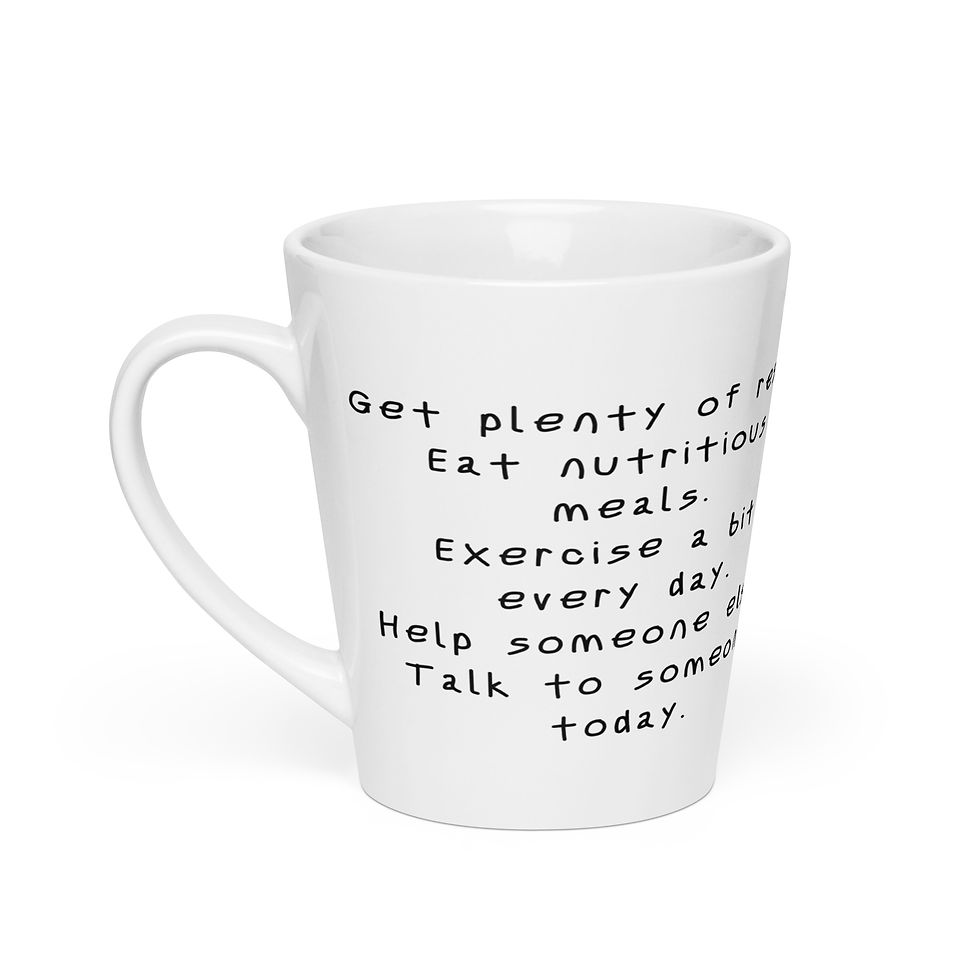 Thumbnail: Latte mug - Positive Thoughts 2