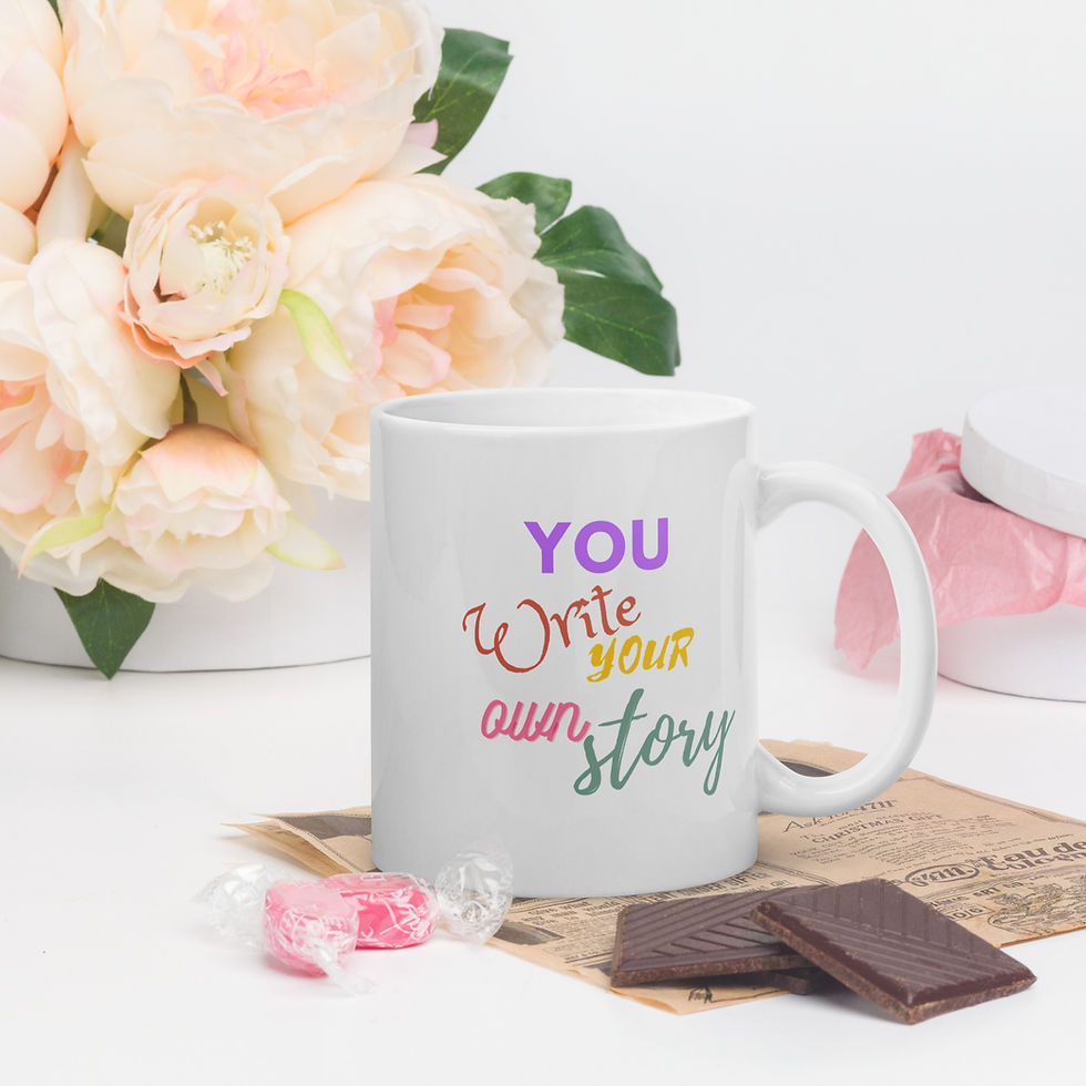 Thumbnail: White glossy mug - Write Your Own Story