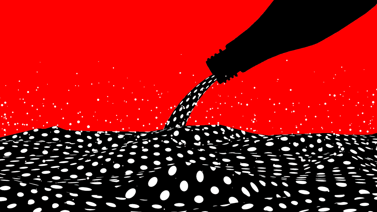 pouring polka