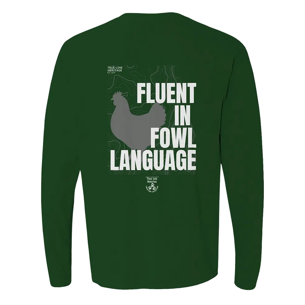 Thumbnail: Fluent in Fowl Language Heavyweight Long Sleeve T-Shirt | Comfort Colors 6014