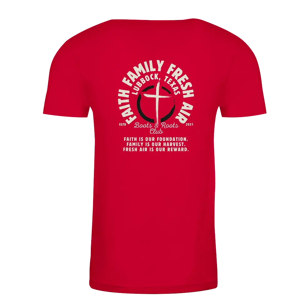 Thumbnail: Faith • Family • Fresh Air – Barn Raised T-Shirt | Next Level N6210