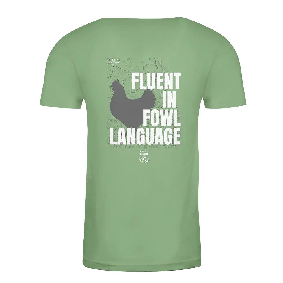 Thumbnail: Fluent in Fowl Language Heavyweight Crewneck T-Shirt | Next Level N6210