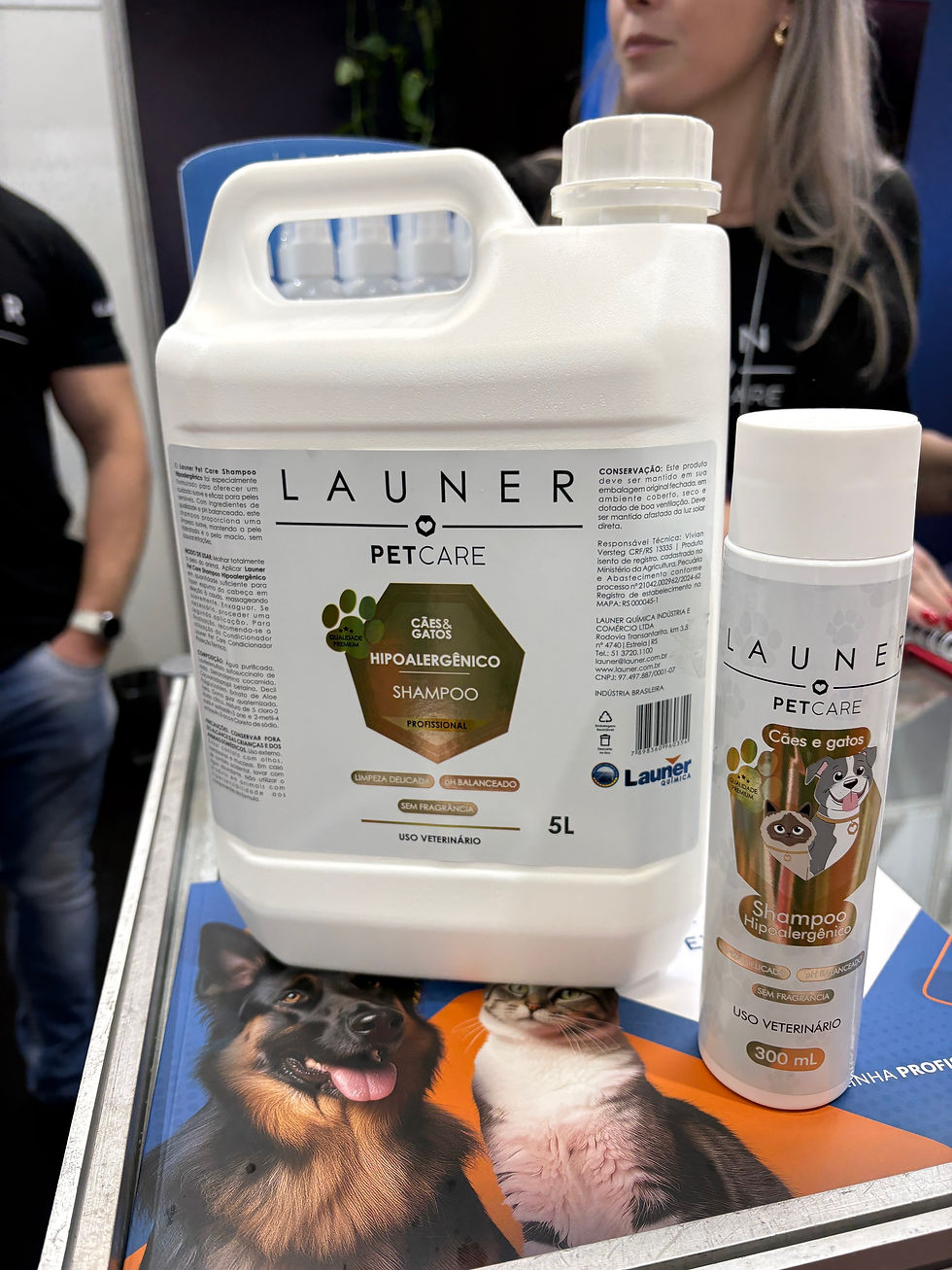 Produtos em tamanho real.