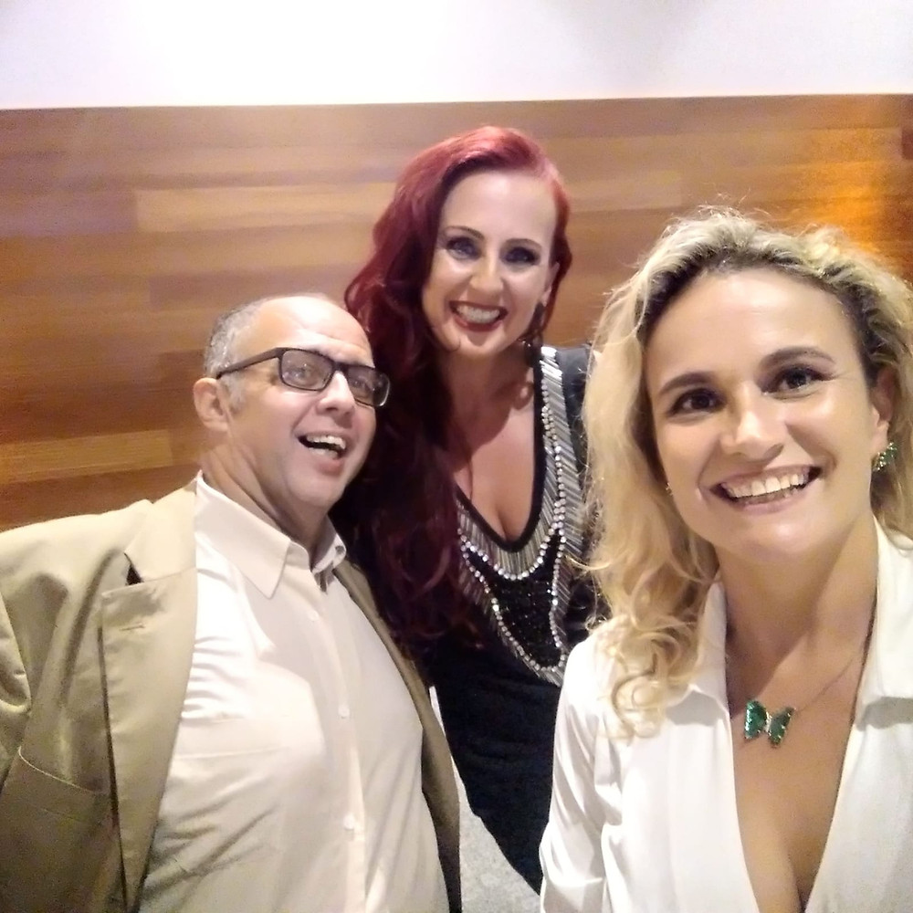 Cauê Nascimento, Tiovana Benck e Andrea Oliveira.