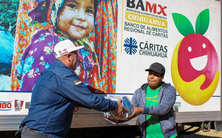 Entregan 14 toneladas de alimento a familias en la Sierra Tarahumara