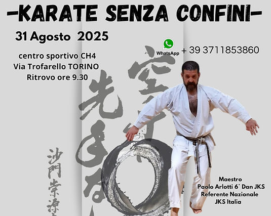 Maestro Paolo Arlotti 6° Karate Shotokan