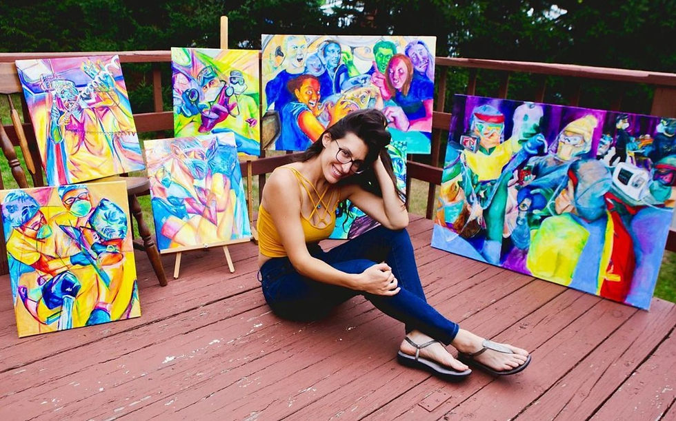 Artist Photo shoot by NYC professional photographer, Yvonne Yuen