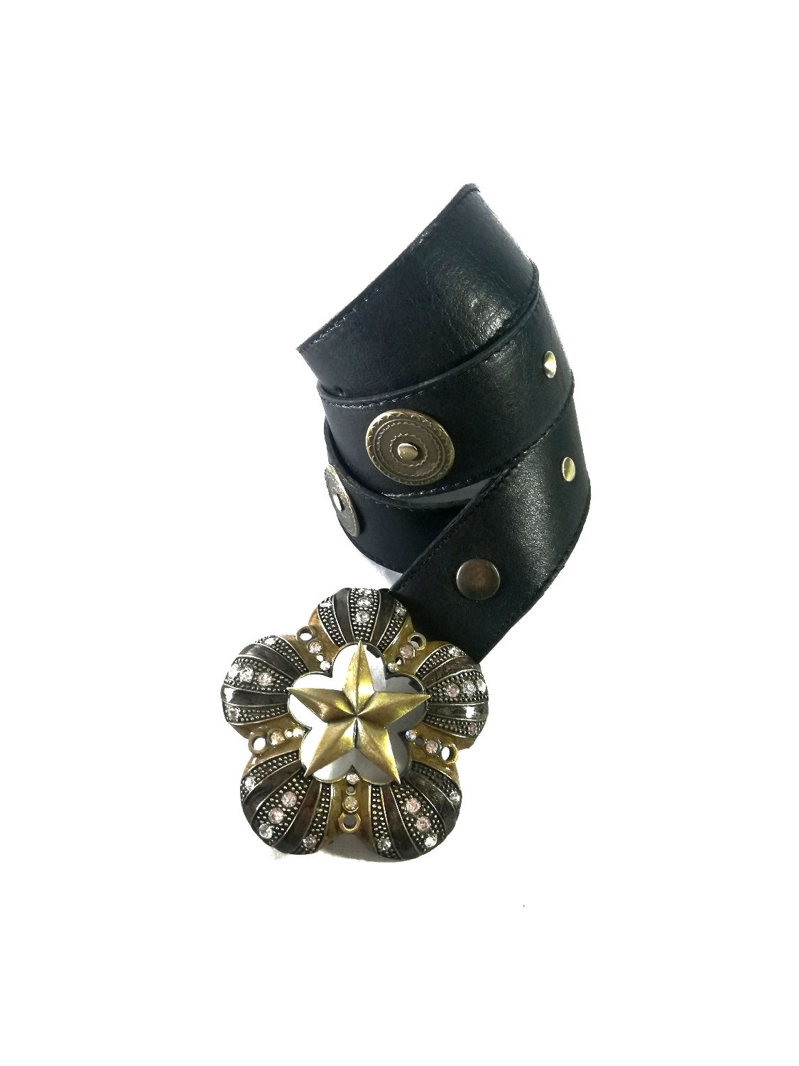 Lone Star Buckle Dark Belt