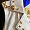 Miniatura: White Leather Waistcoat Blue