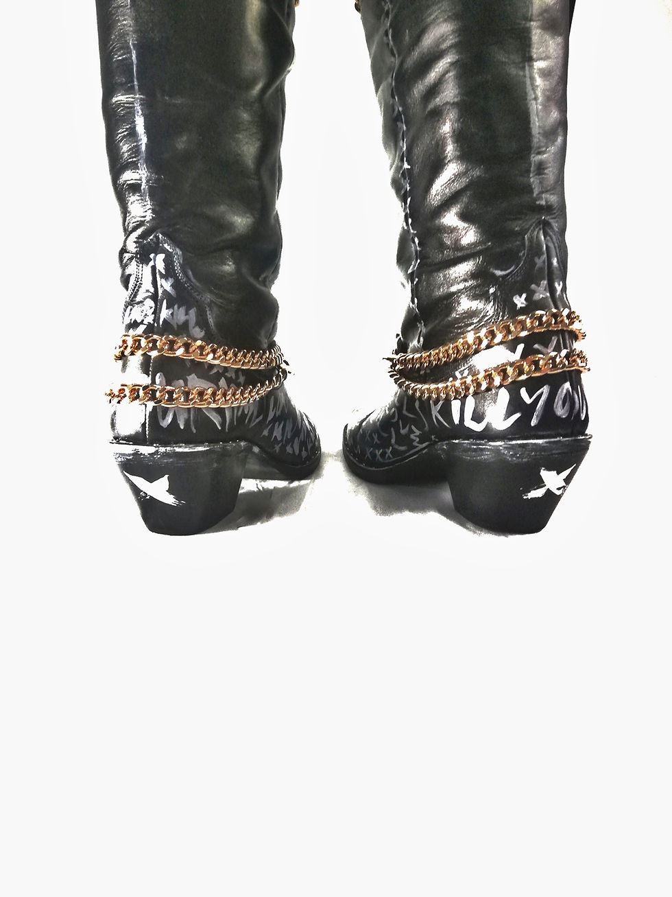 サムネイル： Custom Love Kills Boots 