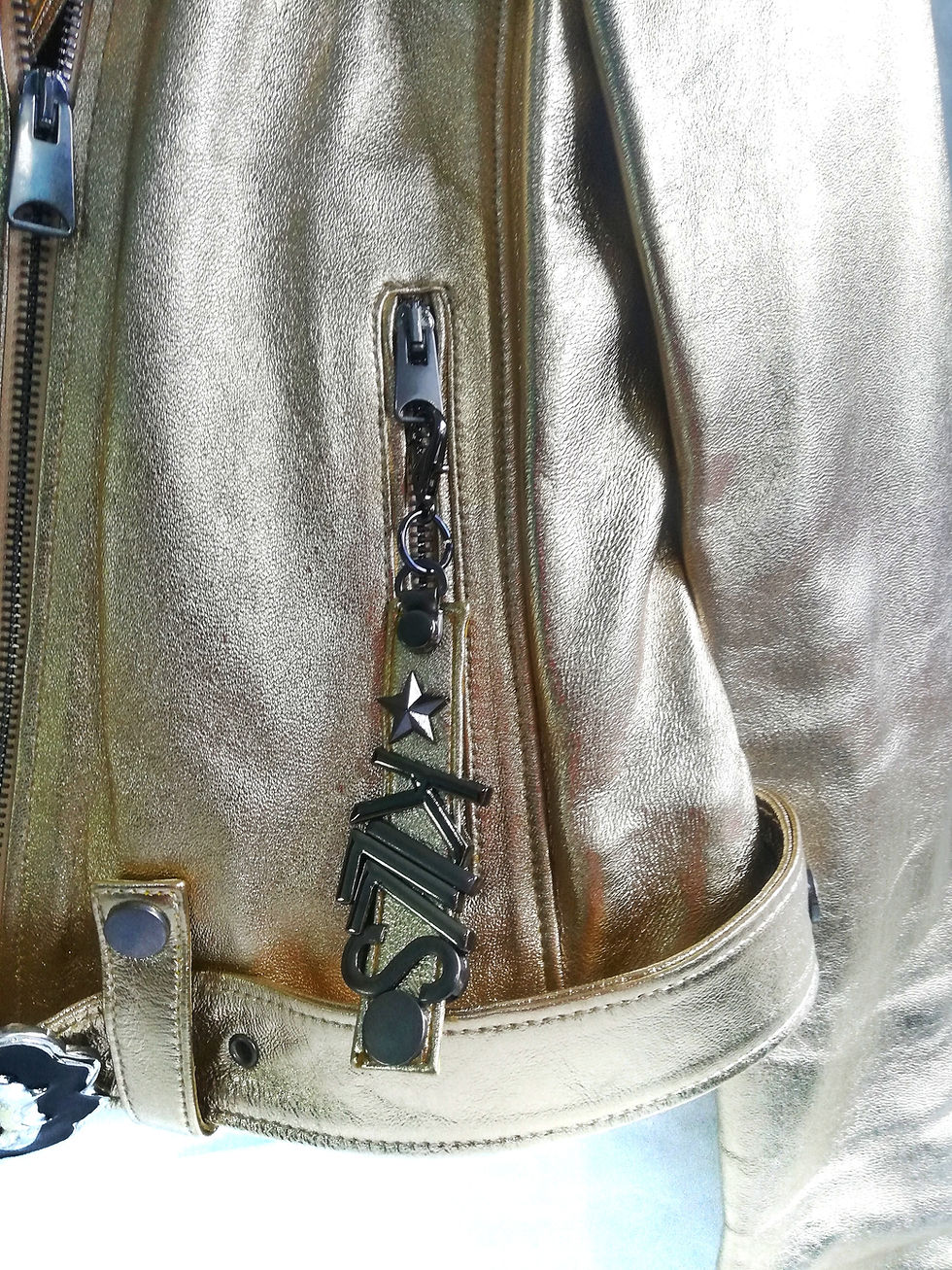 Miniatyrbild: Elvis Gold Biker Jacket