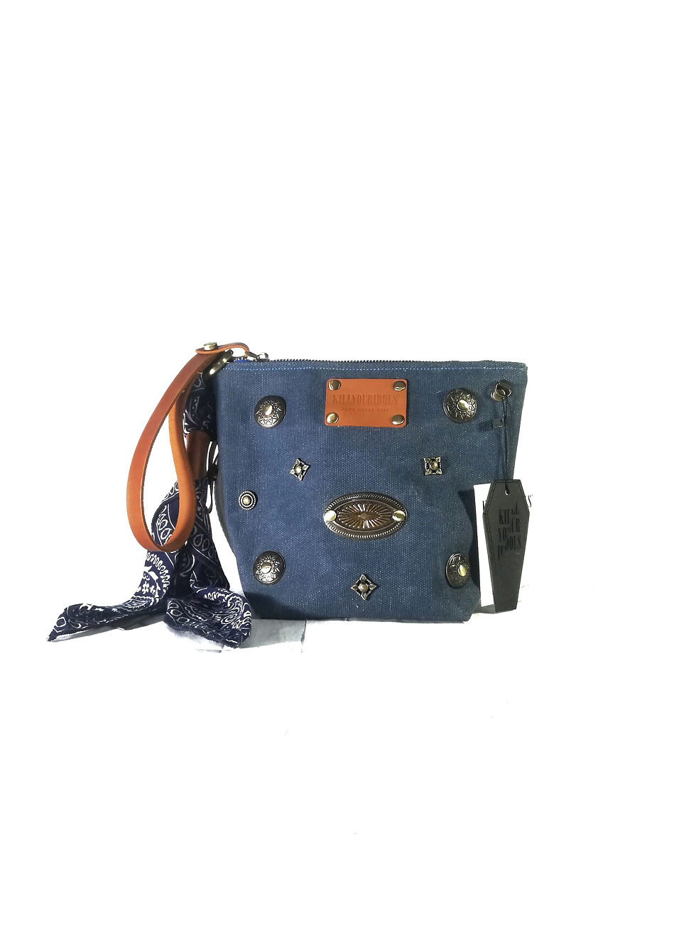 الصورة المصغرة: Blue Canvas Mini Handbag
