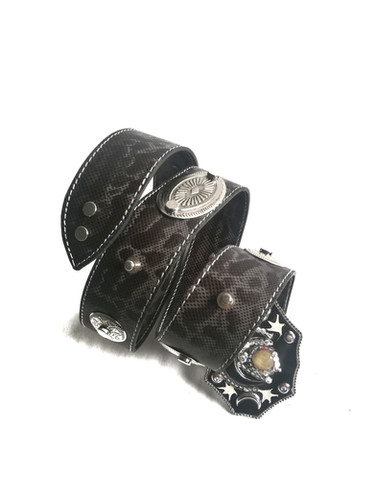 Crescent Buckle Python Belt | Kill Your Idols